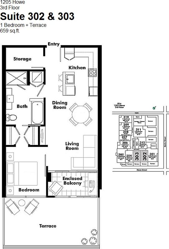 # 303 1205 HOWE ST photo 5